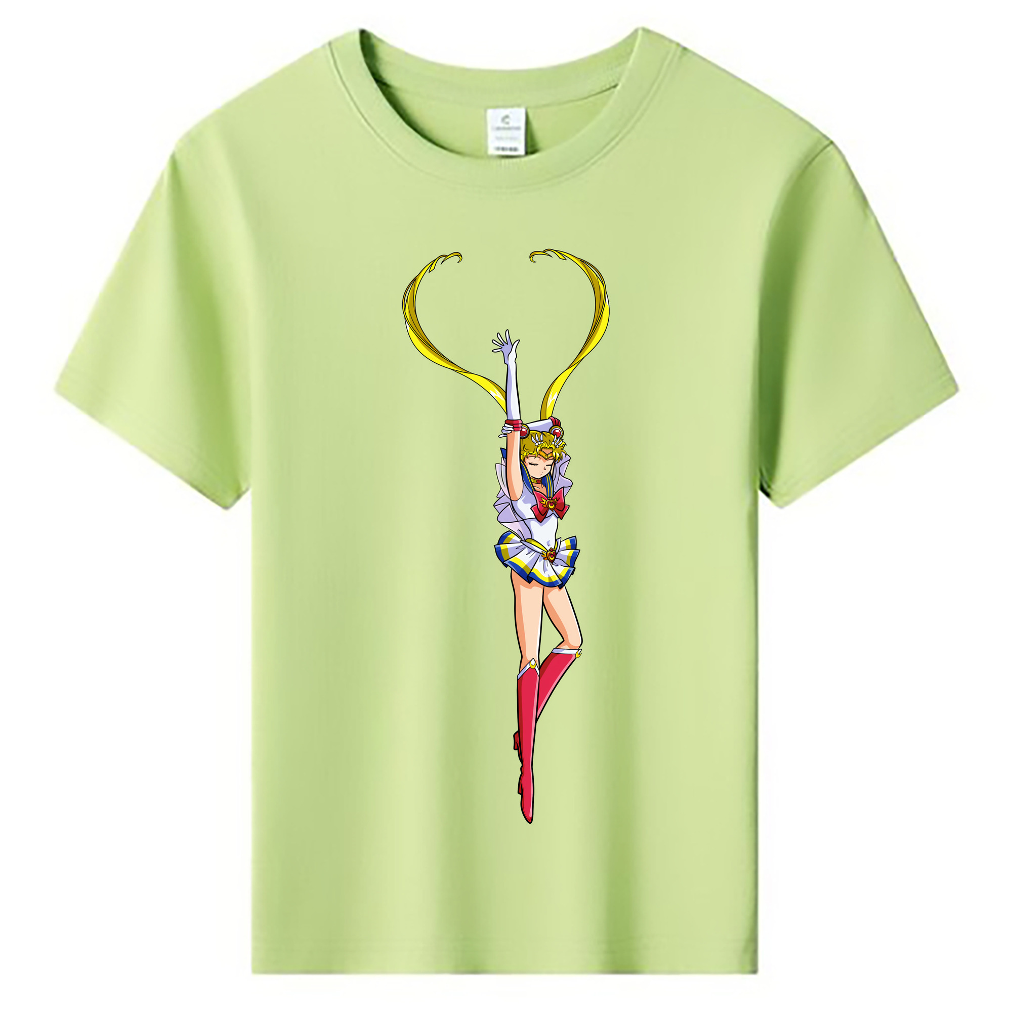 （画像用） 美少女戦士セーラームーン 月野 うさぎ つきの うさぎ Sailor Moon Tsukino Usagi 綿100％キッズTシャツ（フロントプリント）